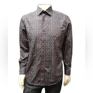 Daniel Hechter Non Iron  Long Sleeve Button Down Shirt Size Large